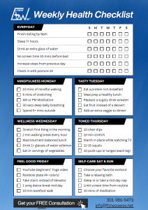 weekly checklist